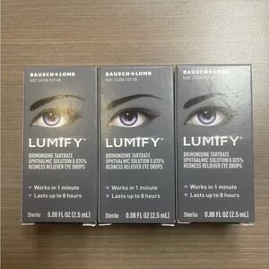 Bausch & Lomb Lumify eye drops. Relieves redness and brightens/whitens eyes